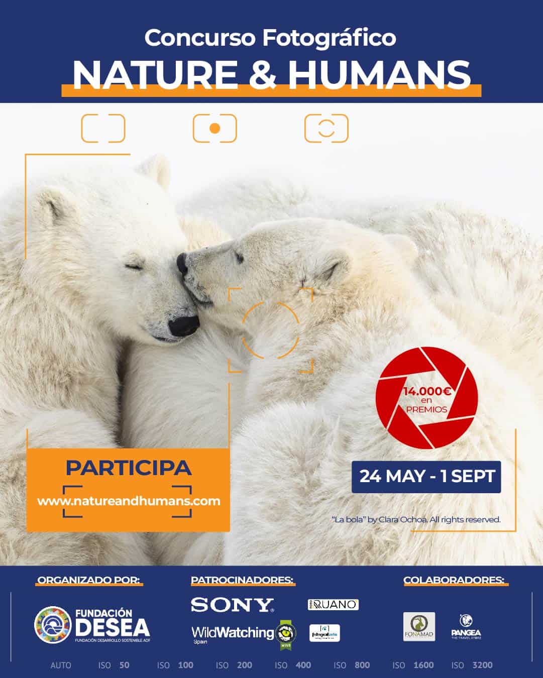 Cartel de la Nueva Edición Concurso de Fotografía Nature and Humans 2025.